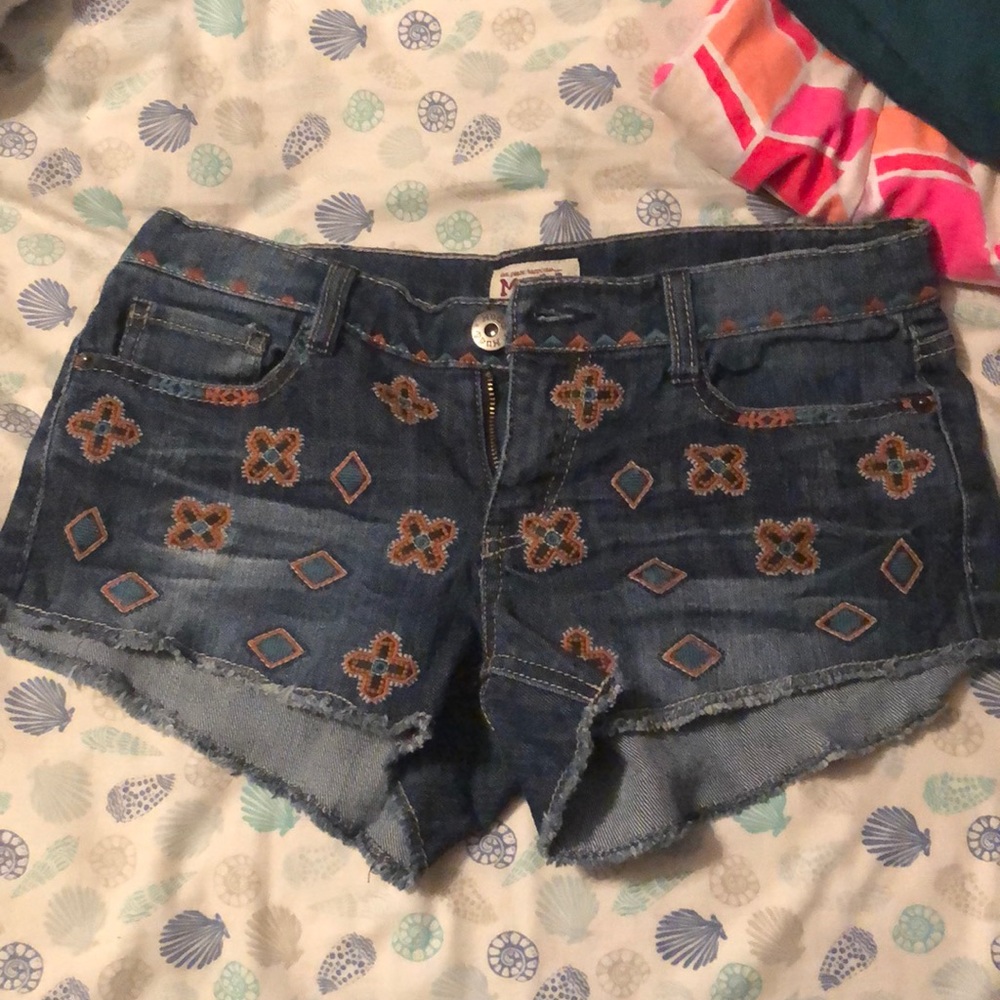 Denim shorts